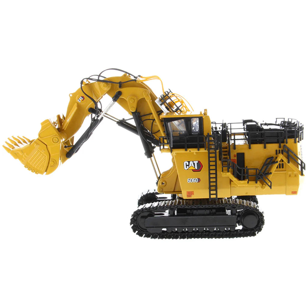 Model of a Caterpillar 6060F Front Shovel Mining Excavator on a White Background