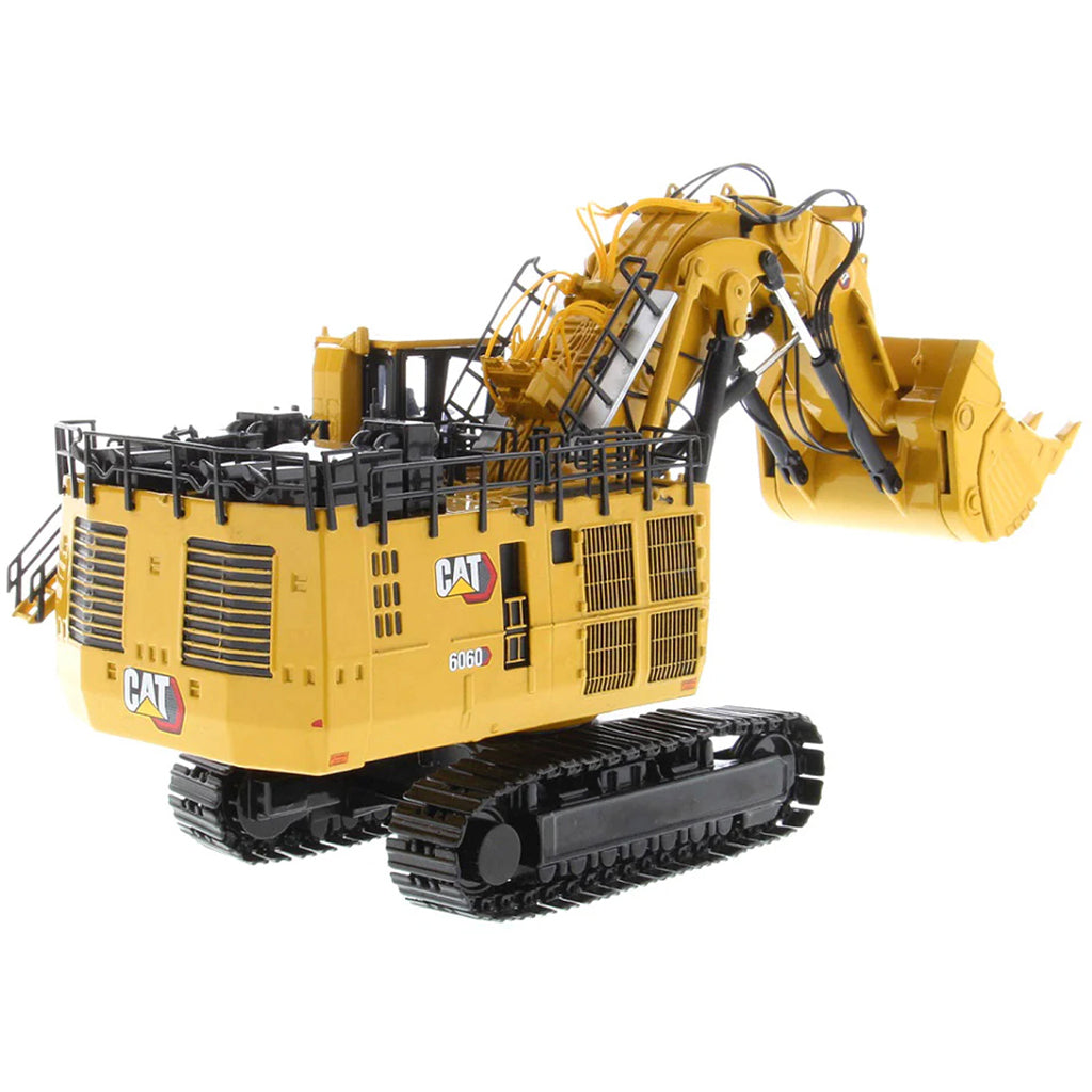Model of a Caterpillar 6060F Front Shovel Mining Excavator on a White Background