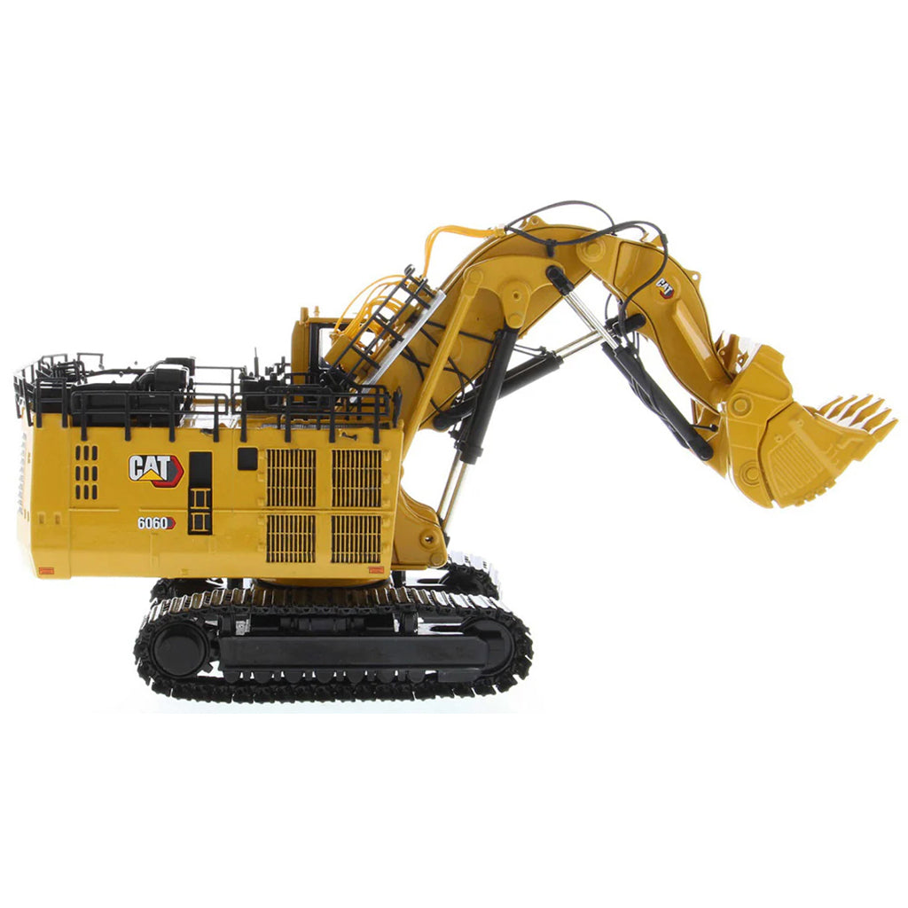 Model of a Caterpillar 6060F Front Shovel Mining Excavator on a White Background