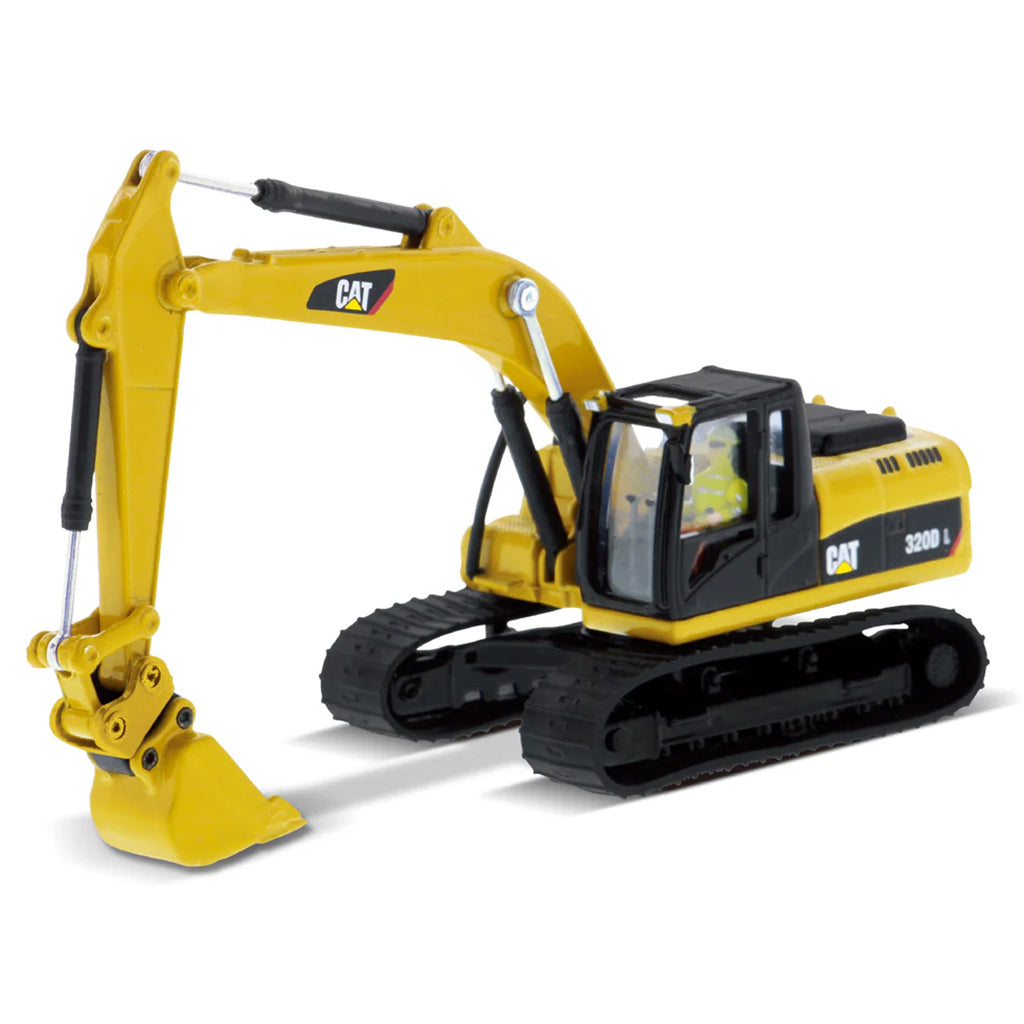 Model of a Caterpillar 320D L Hydraulic Excavator on a White Background