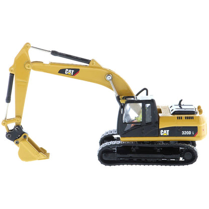 Model of a Caterpillar 320D L Hydraulic Excavator on a White Background
