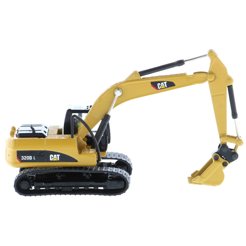 Model of a Caterpillar 320D L Hydraulic Excavator on a White Background