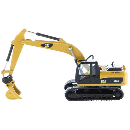 Model of a Caterpillar 320D L Hydraulic Excavator on a White Background