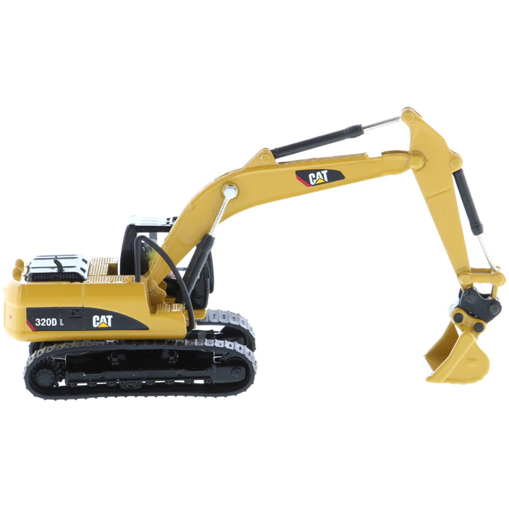 Model of a Caterpillar 320D L Hydraulic Excavator on a White Background