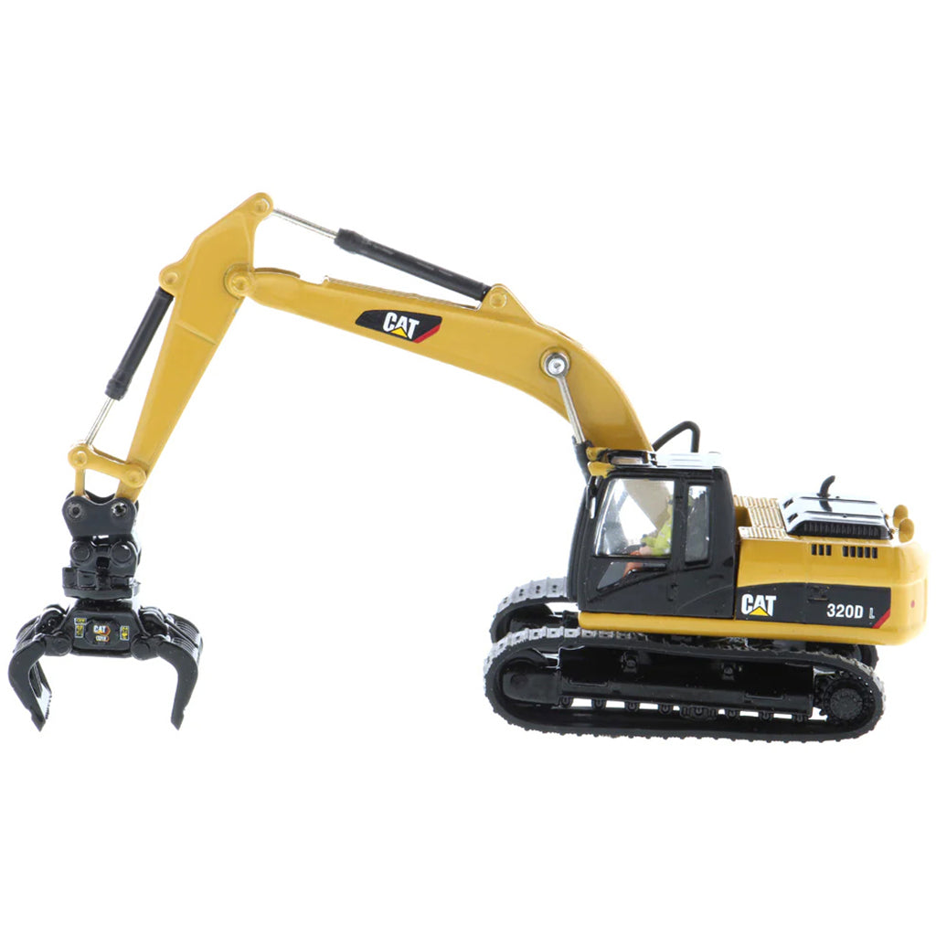 Model of a Caterpillar 320D L Hydraulic Excavator on a White Background