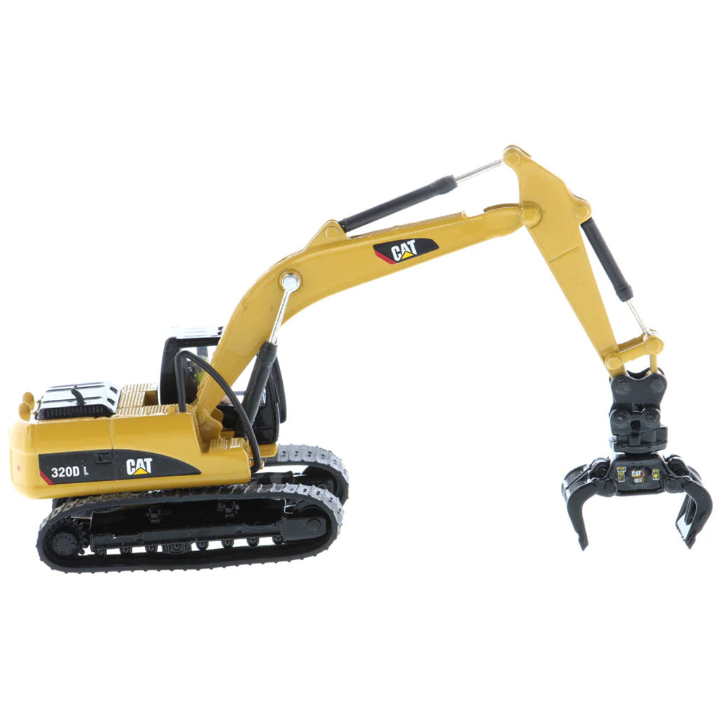 Model of a Caterpillar 320D L Hydraulic Excavator on a White Background