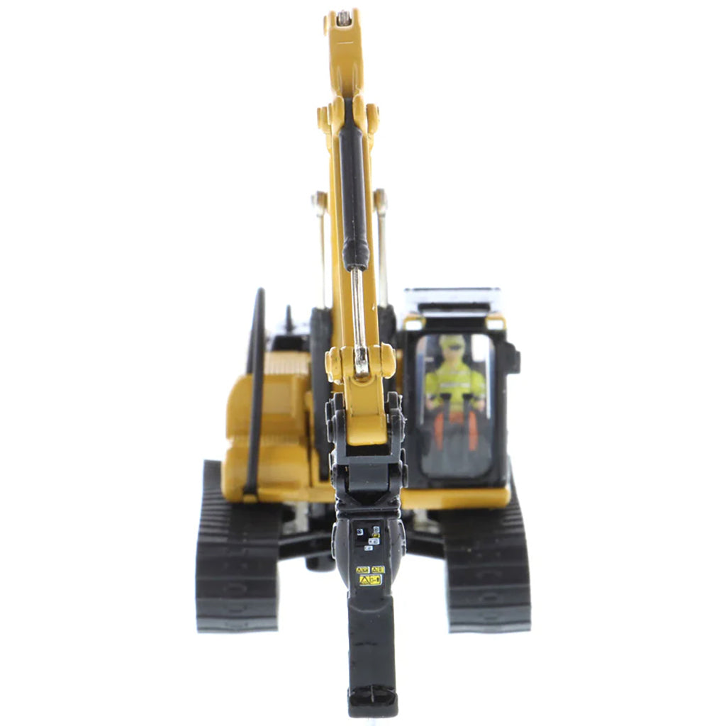 Model of a Caterpillar 320D L Hydraulic Excavator on a White Background