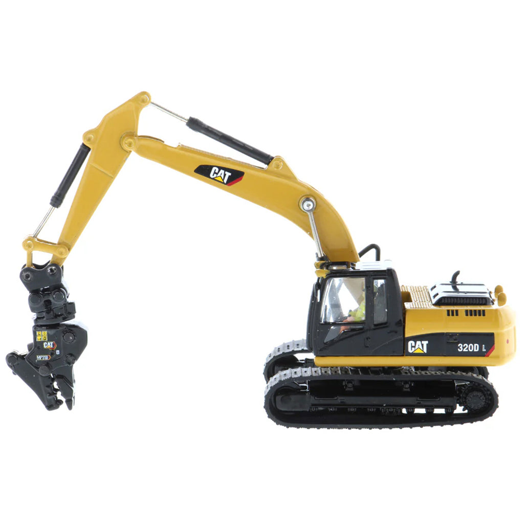 Model of a Caterpillar 320D L Hydraulic Excavator on a White Background