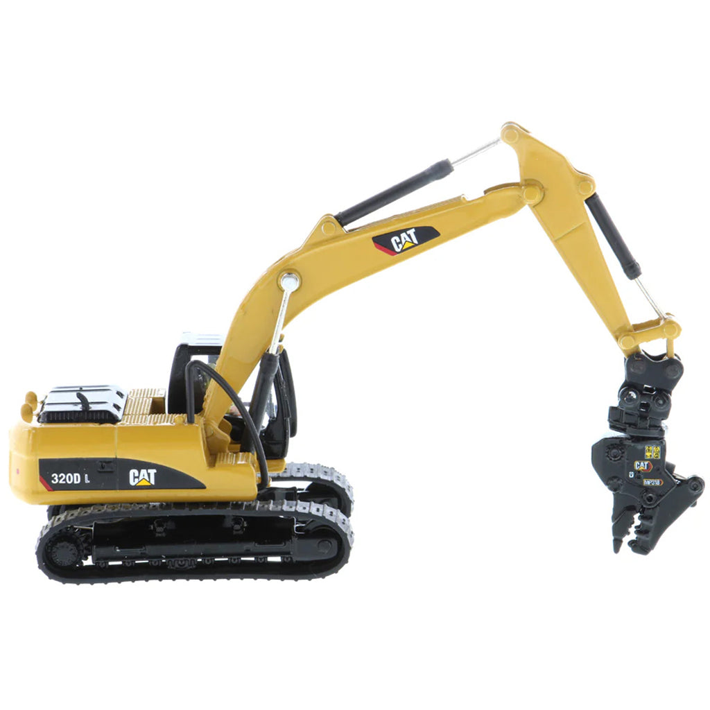 Model of a Caterpillar 320D L Hydraulic Excavator on a White Background