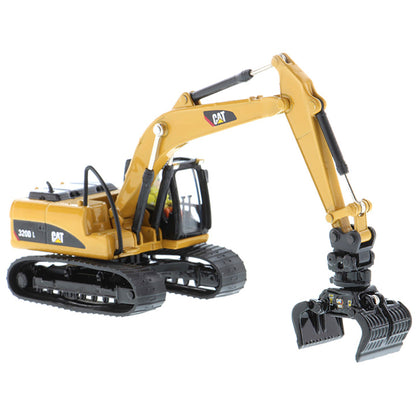Model of a Caterpillar 320D L Hydraulic Excavator on a White Background