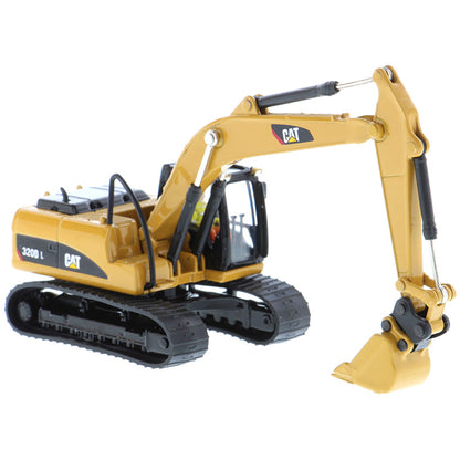 Model of a Caterpillar 320D L Hydraulic Excavator on a White Background