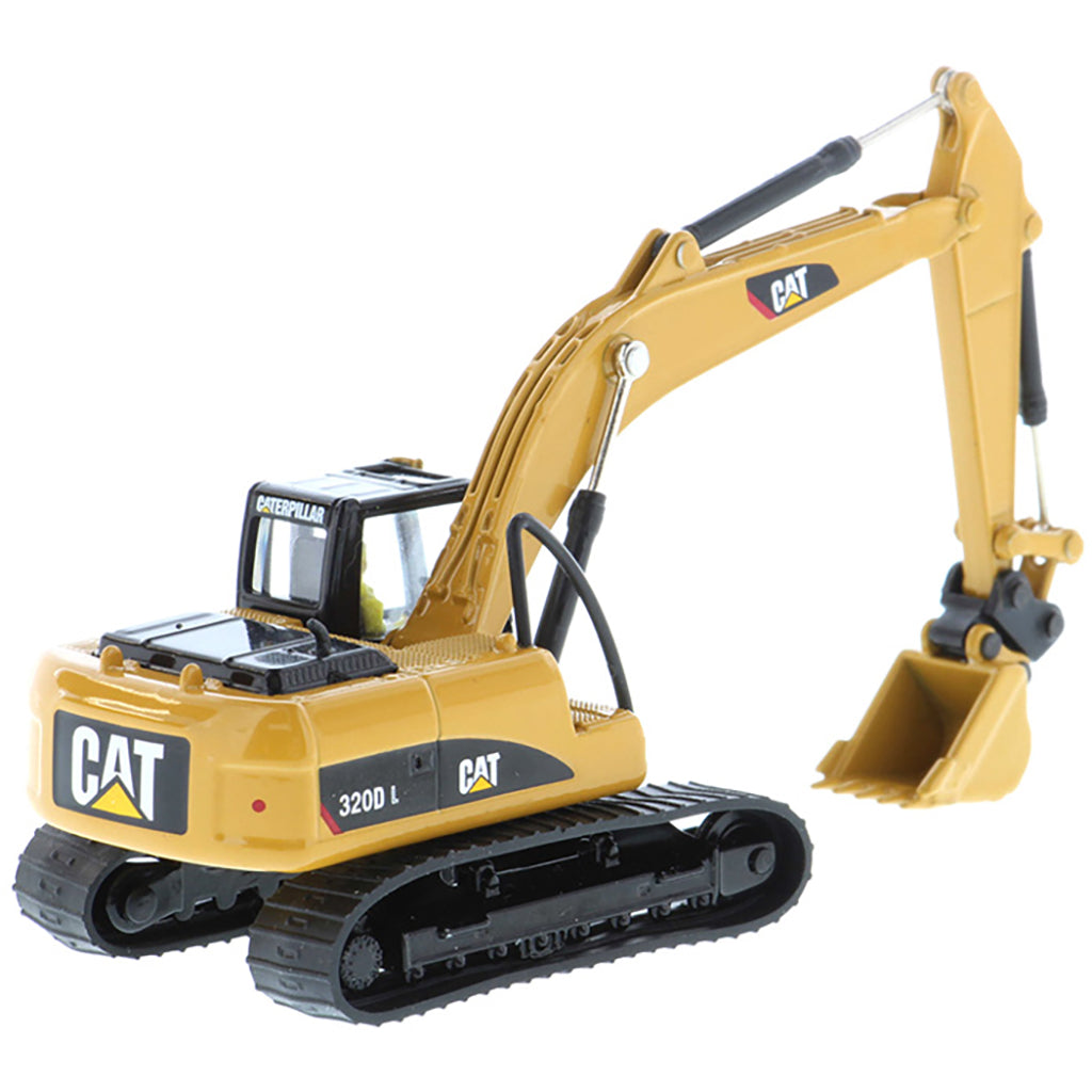 Model of a Caterpillar 320D L Hydraulic Excavator on a White Background