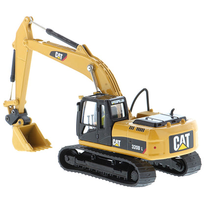 Model of a Caterpillar 320D L Hydraulic Excavator on a White Background
