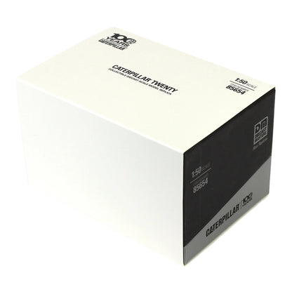 Caterpillar Twenty model tractor packaging box on a white background