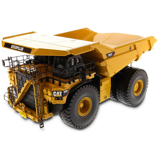 Model of a Caterpillar 797F Tier 4 Mining Dump Truck on a White Background