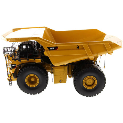 Model of a Caterpillar 797F Tier 4 Mining Dump Truck on a White Background