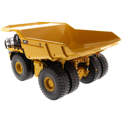 Model of a Caterpillar 797F Tier 4 Mining Dump Truck on a White Background