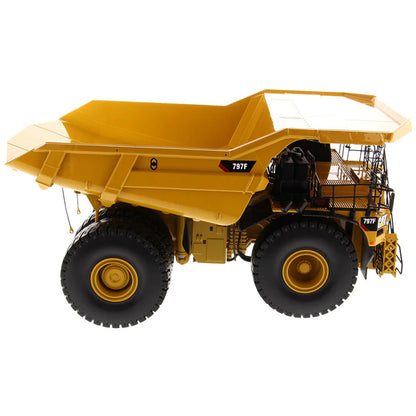 Model of a Caterpillar 797F Tier 4 Mining Dump Truck on a White Background