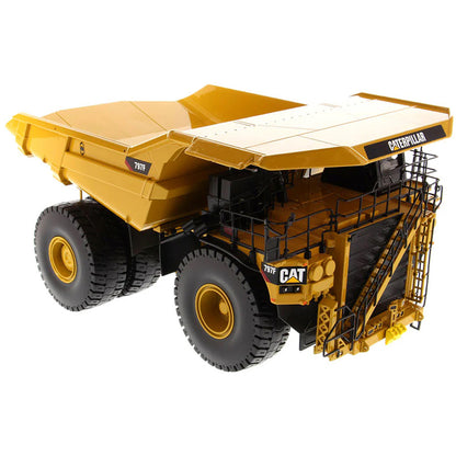 Model of a Caterpillar 797F Tier 4 Mining Dump Truck on a White Background