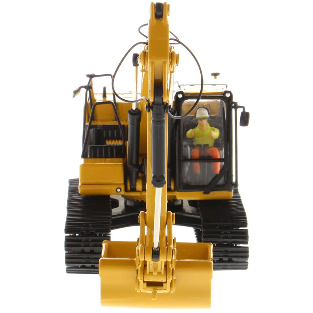 Model of a Caterpillar 323 Hydraulic Excavator with Work Tools - Next Generation Design on a White Background