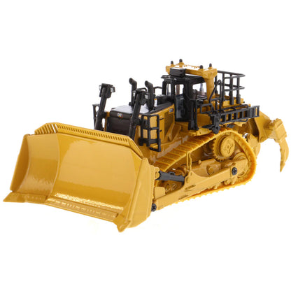 Model of a Caterpillar D11 Track-Type Dozer with Rear Ripper on a White Background