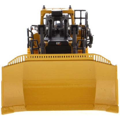 Model of a Caterpillar D11 Track-Type Dozer with Rear Ripper on a White Background