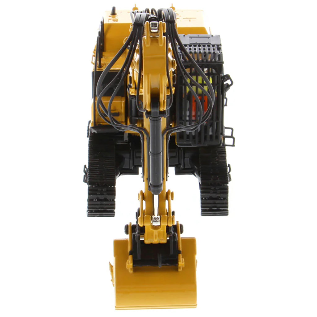 Model of a Caterpillar 352UHD Ultra High Demolition Hydraulic Excavator on a White Background
