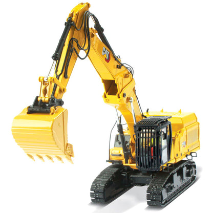 Model of a Caterpillar 352UHD Ultra High Demolition Hydraulic Excavator on a White Background