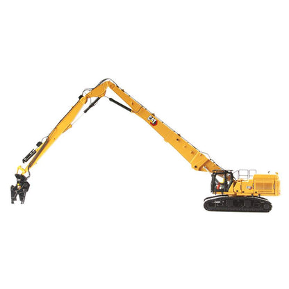 Model of a Caterpillar 352UHD Ultra High Demolition Hydraulic Excavator on a White Background