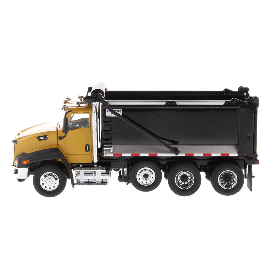 Model dump truck on a white background