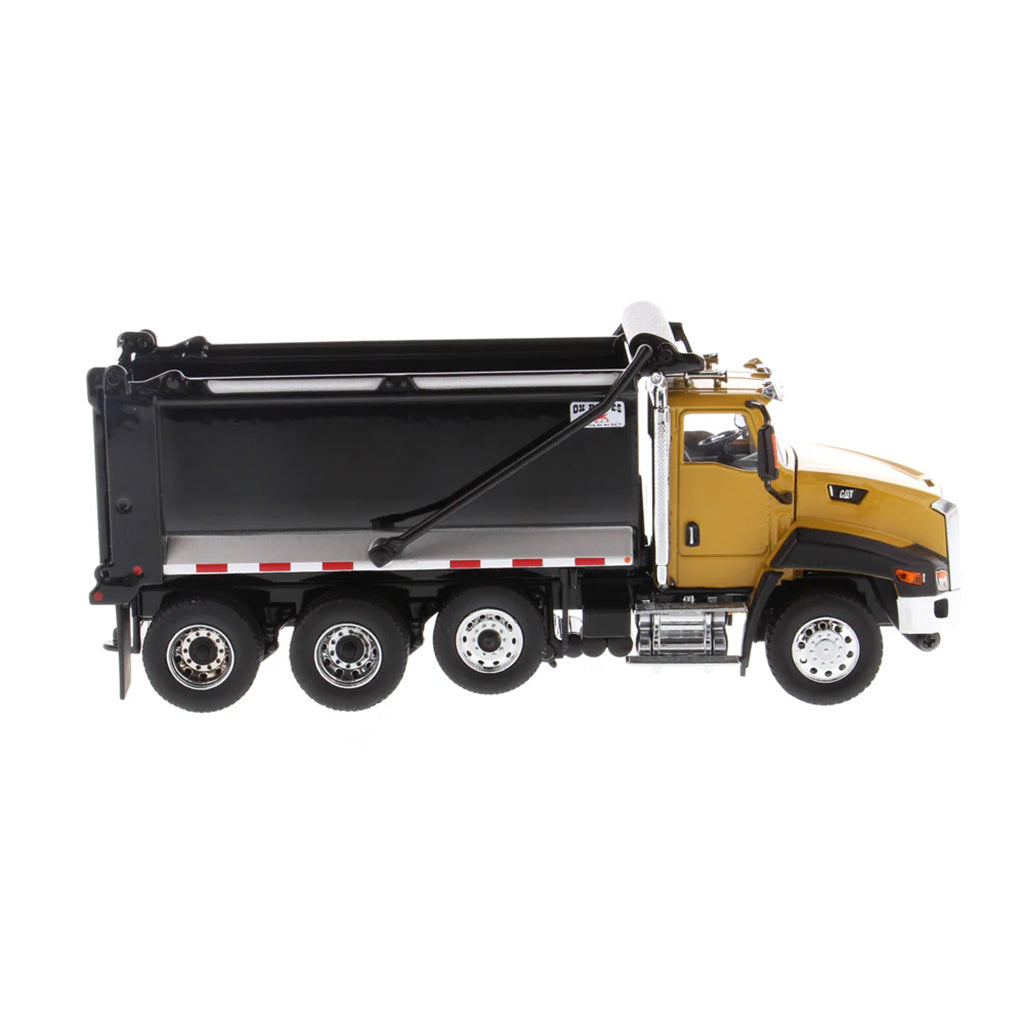 Model dump truck on a white background