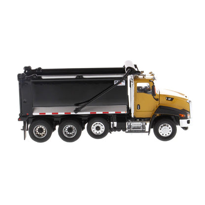 Model dump truck on a white background