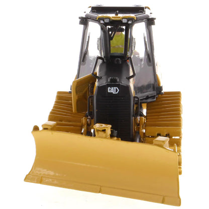 Model of a Caterpillar D3 bulldozer on a white background