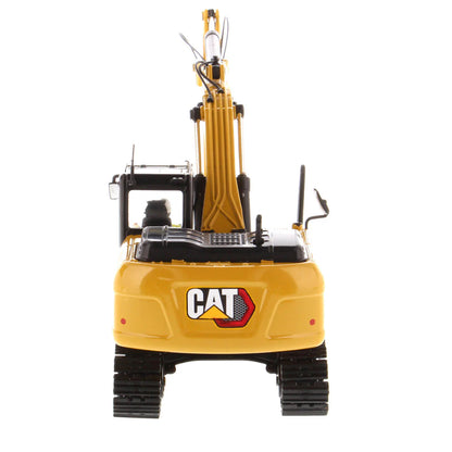 Model of a Caterpillar 320 GX Hydraulic Excavator on a White Background