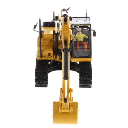 Model of a Caterpillar 320 GX Hydraulic Excavator on a White Background