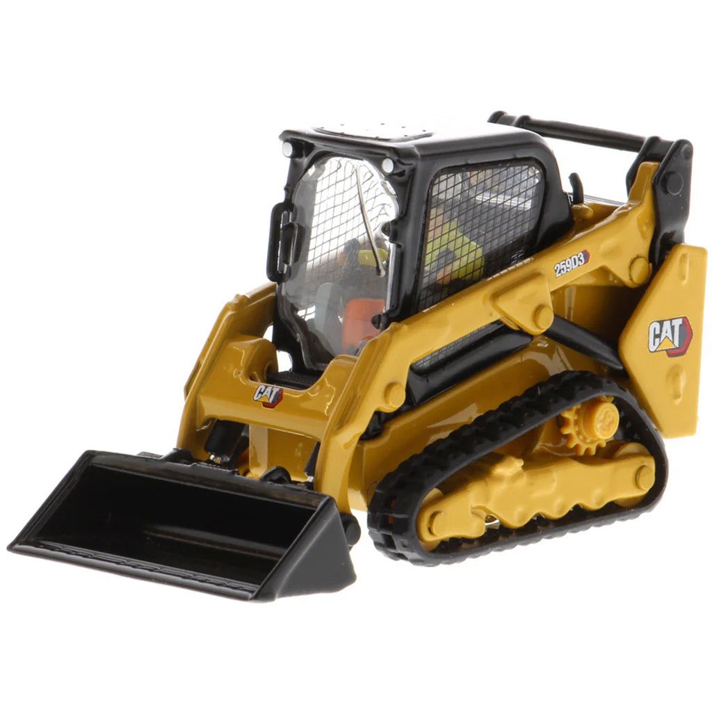 Model of a Caterpillar 259D3 Compact Track Loader on a White Background1