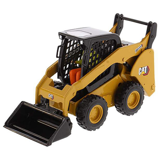 Model of a Caterpillar 272D3 Skid Steer Loader on a White Background