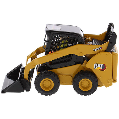 Model of a Caterpillar 272D3 Skid Steer Loader on a White Background