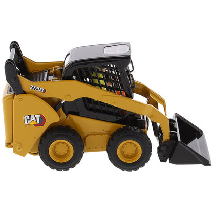 Model of a Caterpillar 272D3 Skid Steer Loader on a White Background