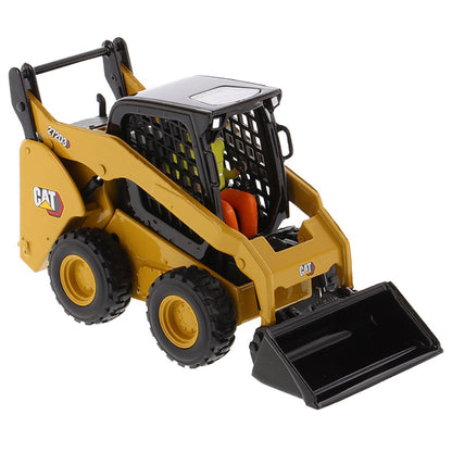 Model of a Caterpillar 272D3 Skid Steer Loader on a White Background