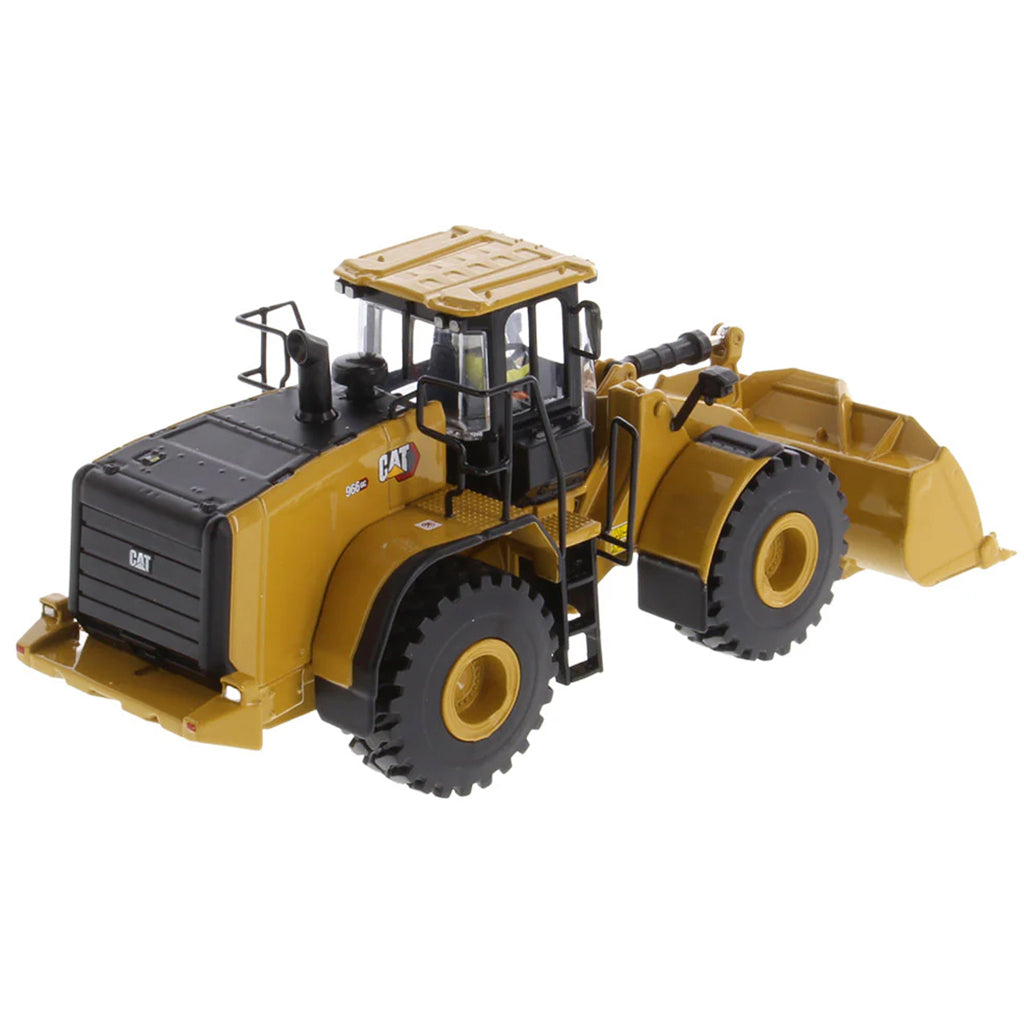 Model of a Caterpillar 966GC Wheel Loader on a White Background 