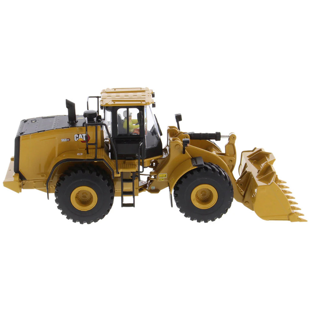 Model of a Caterpillar 966GC Wheel Loader on a White Background 