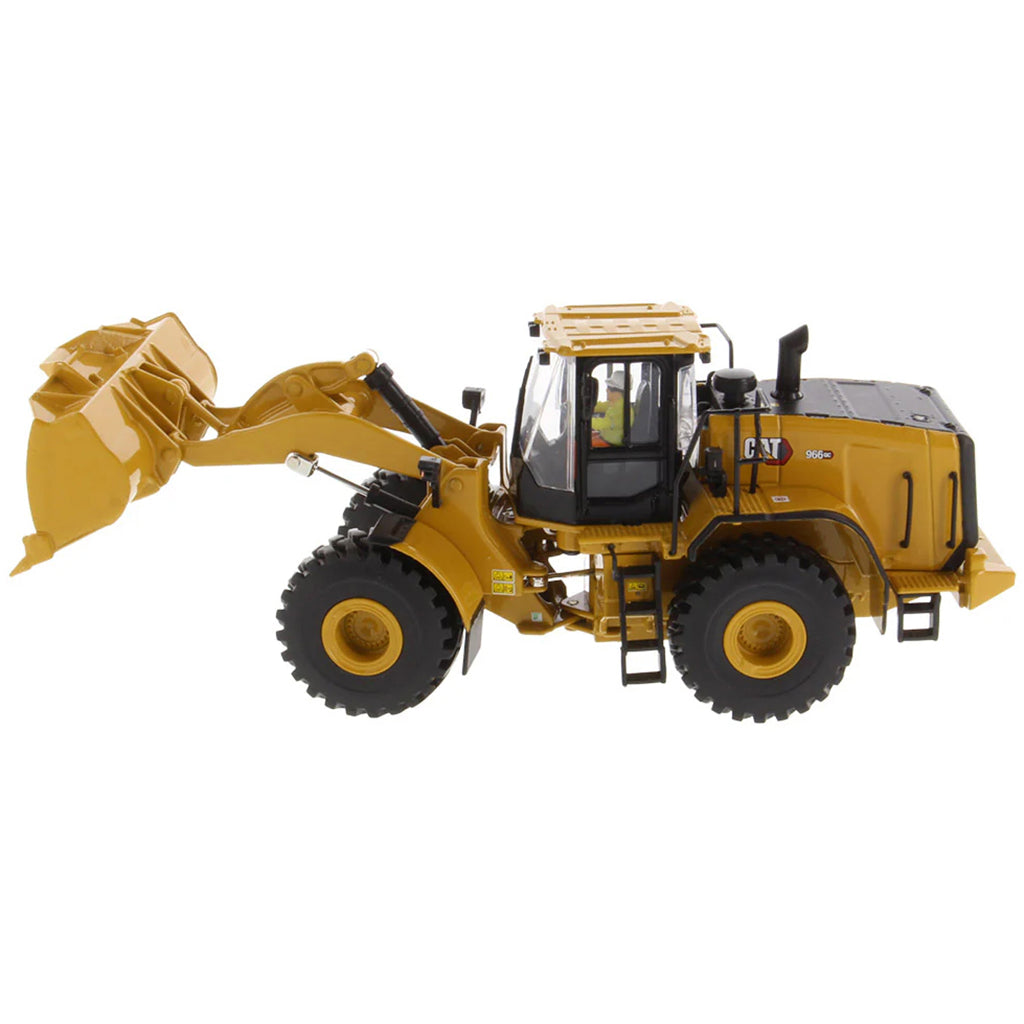 Model of a Caterpillar 966GC Wheel Loader on a White Background 