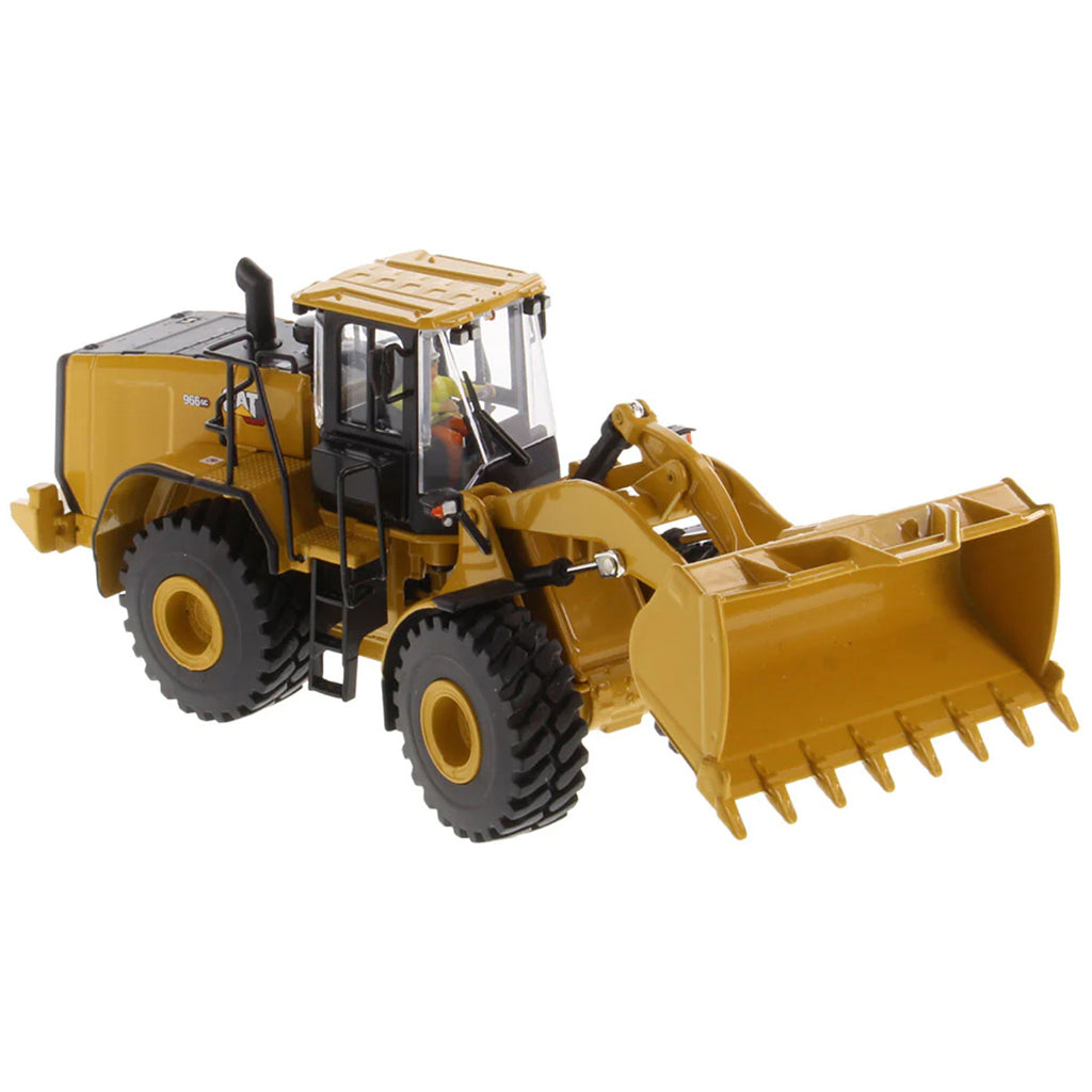 Model of a Caterpillar 966GC Wheel Loader on a White Background 