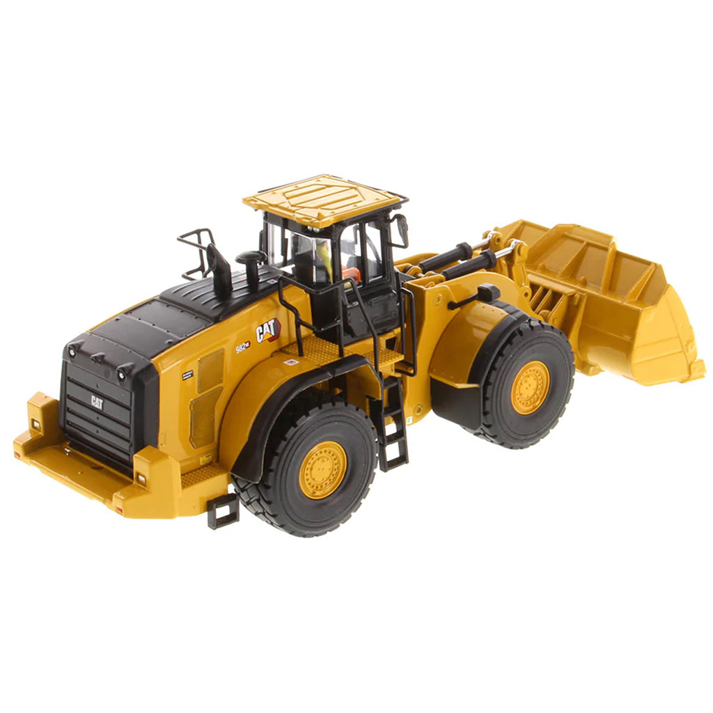 Model of a Caterpillar 982 XE Wheel Loader on a White Background