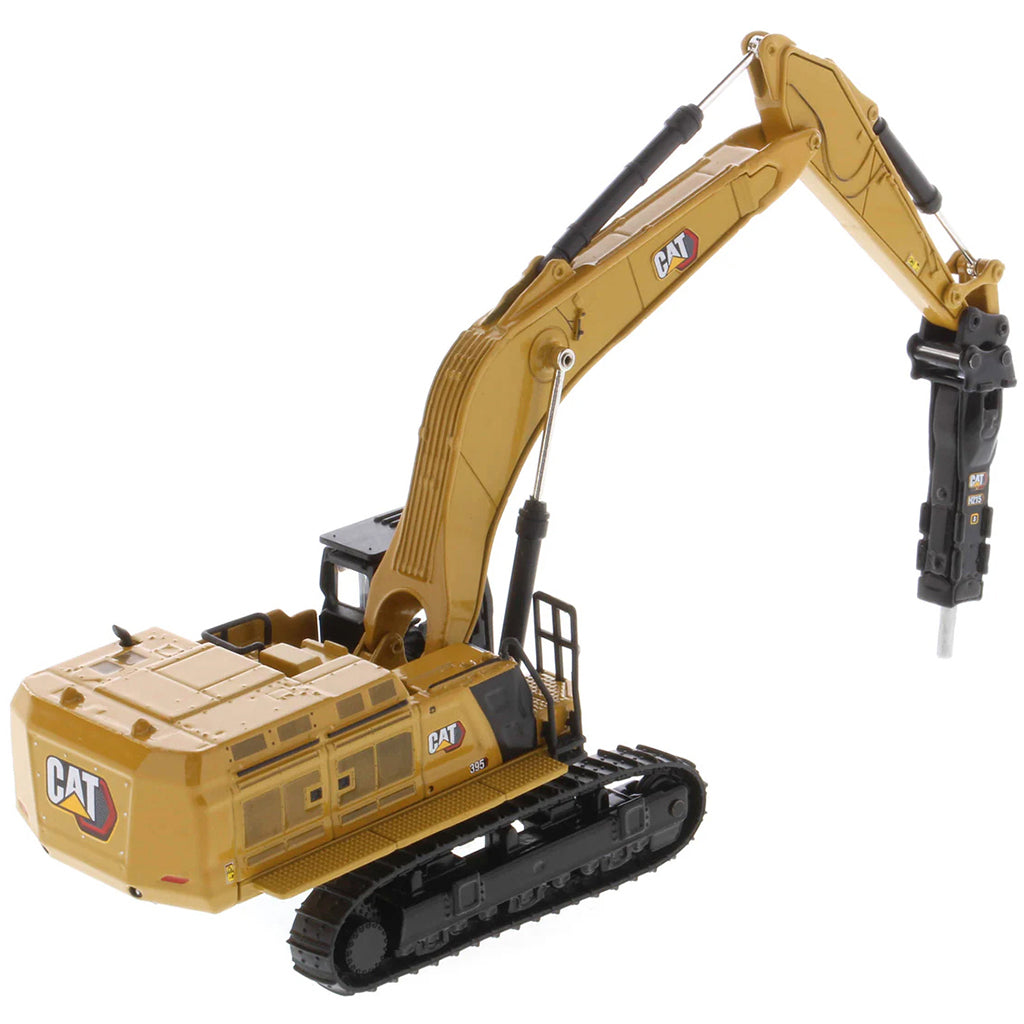 Model of a Caterpillar 395 Super Large Hydraulic Excavator (General Purpose Version) - Next Generation on a White Background