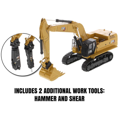 Model of a Caterpillar 395 Super Large Hydraulic Excavator (General Purpose Version) - Next Generation on a White Background