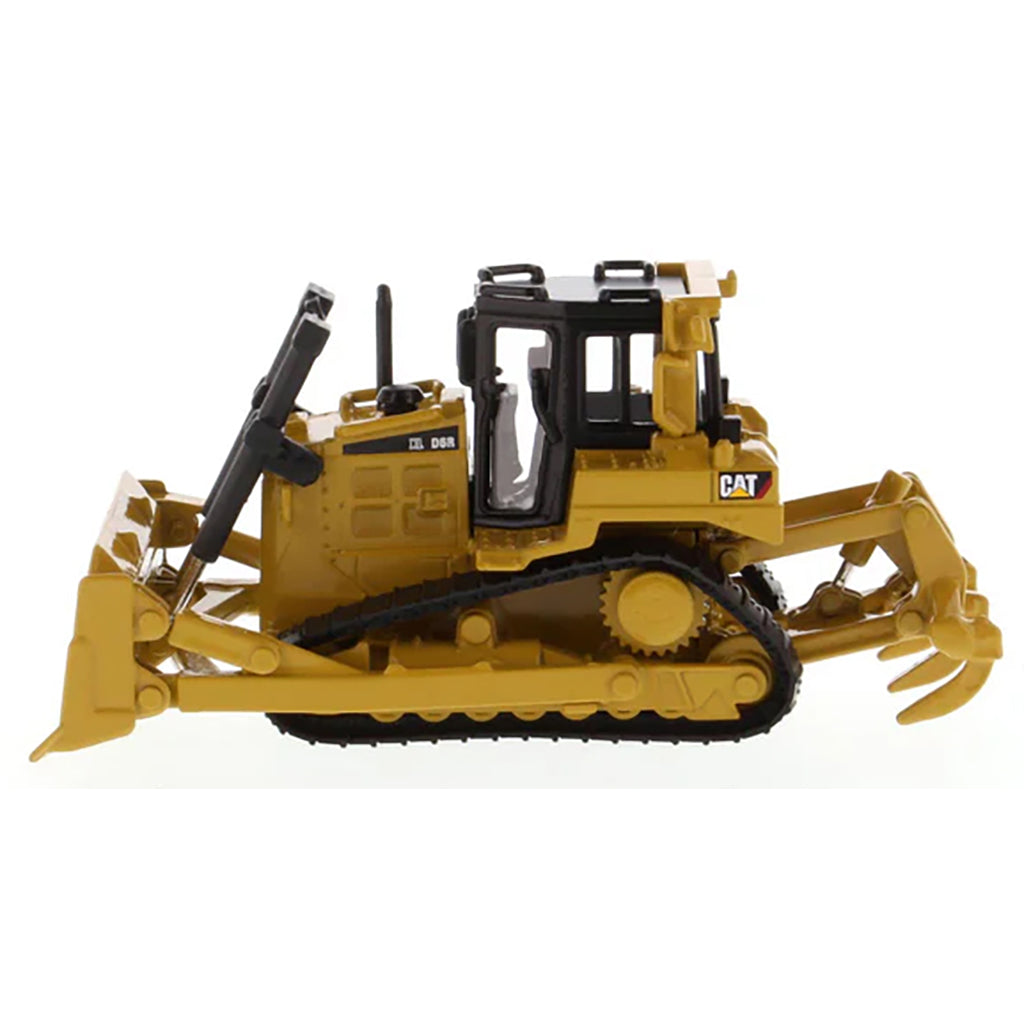 Model of a Caterpillar D6R Track-Type Dozer with Rear Ripper on a White Background