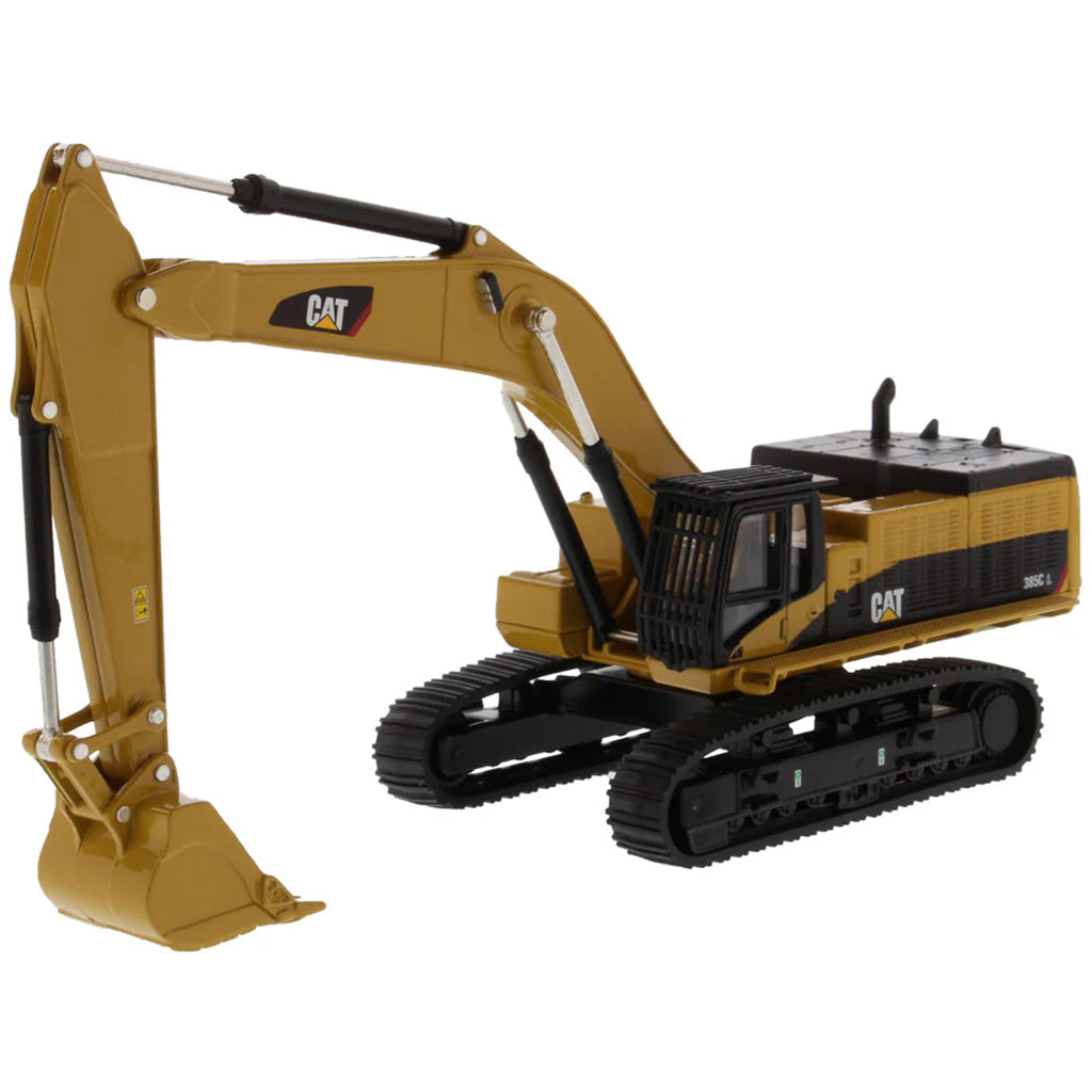 Model of a Caterpillar 385C L Hydraulic Excavator on a White Background