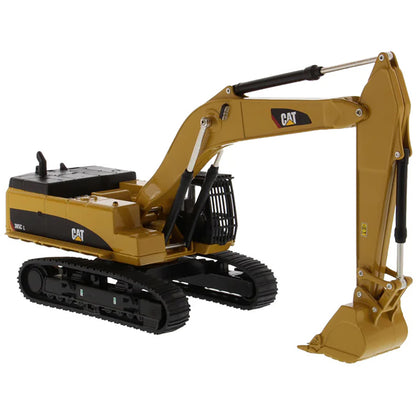 Model of a Caterpillar 385C L Hydraulic Excavator on a White Background